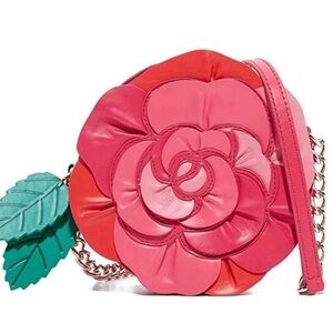 Kate Spade Rambling Roses Rose Crossbody Pink Floral Novelty Bag